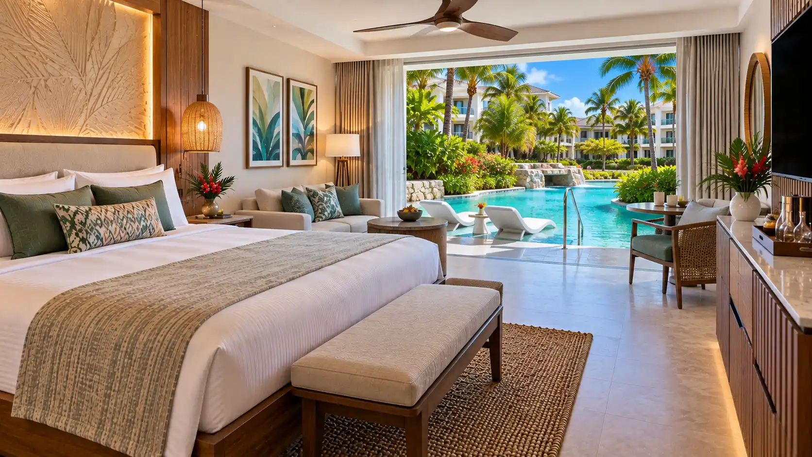 Luxury Room, 1 Bedroom, Pool View (Crystal Lagoon Swim-Up Elite)